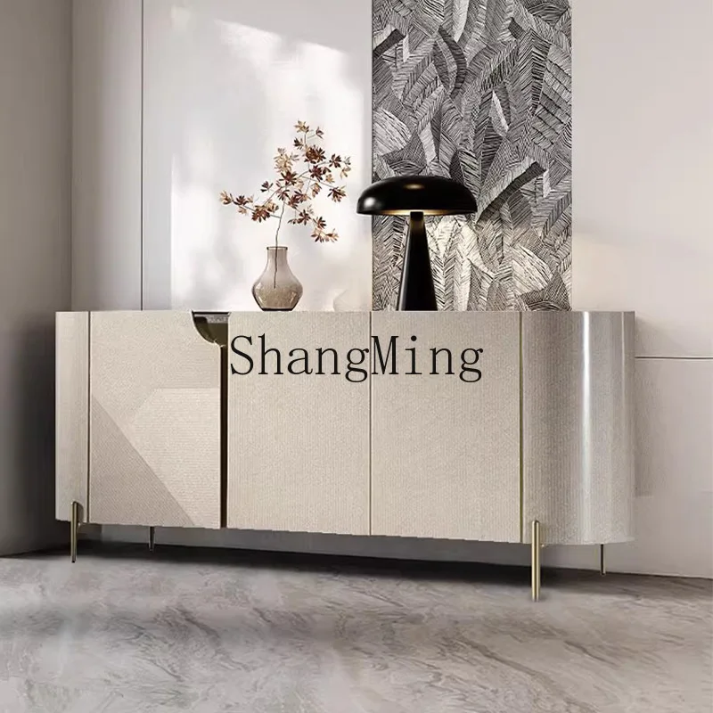 

SM modern light luxury door cabinet, wall decoration, high-end storage, living room, minimalist side cabinet