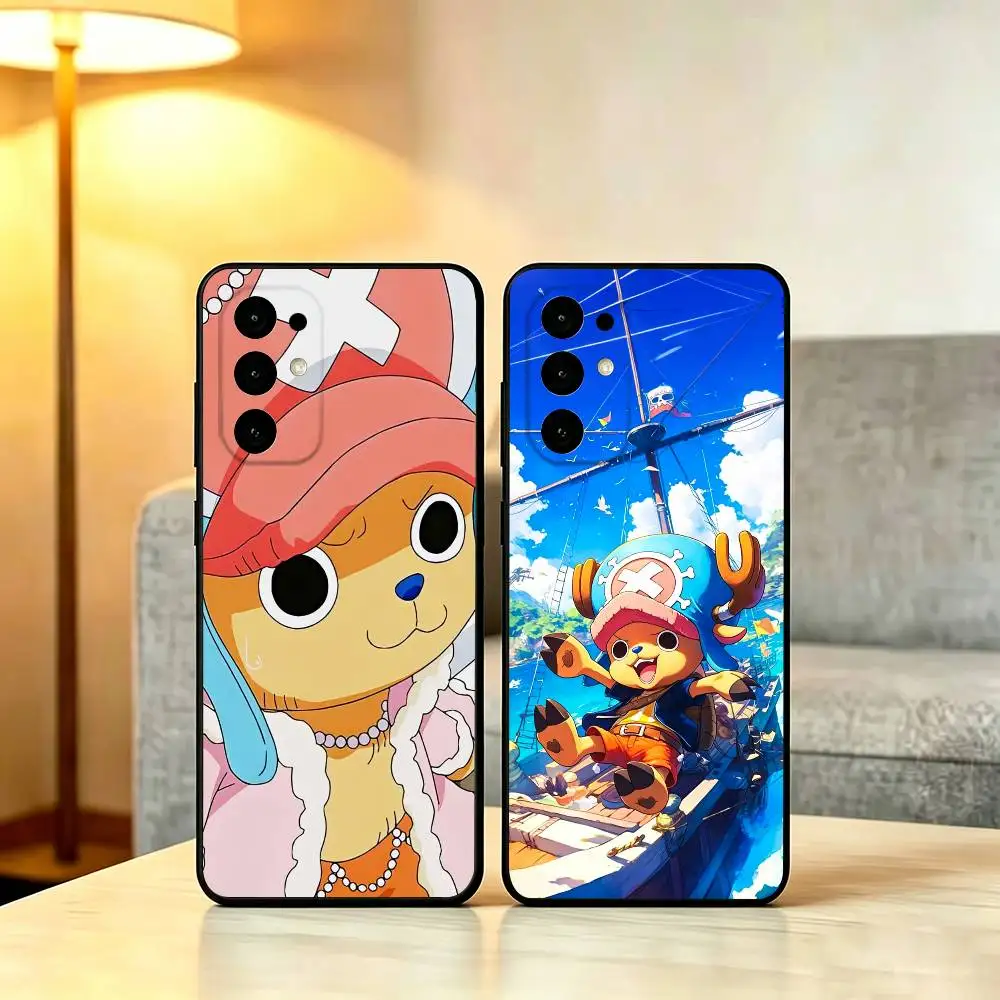 Anime T-Tony Tony C-Chopper Phone Case For Samsung S25,S24,S21,S22,S23,S30,Ultra,S20,Plus,Fe,Soft Black Cover