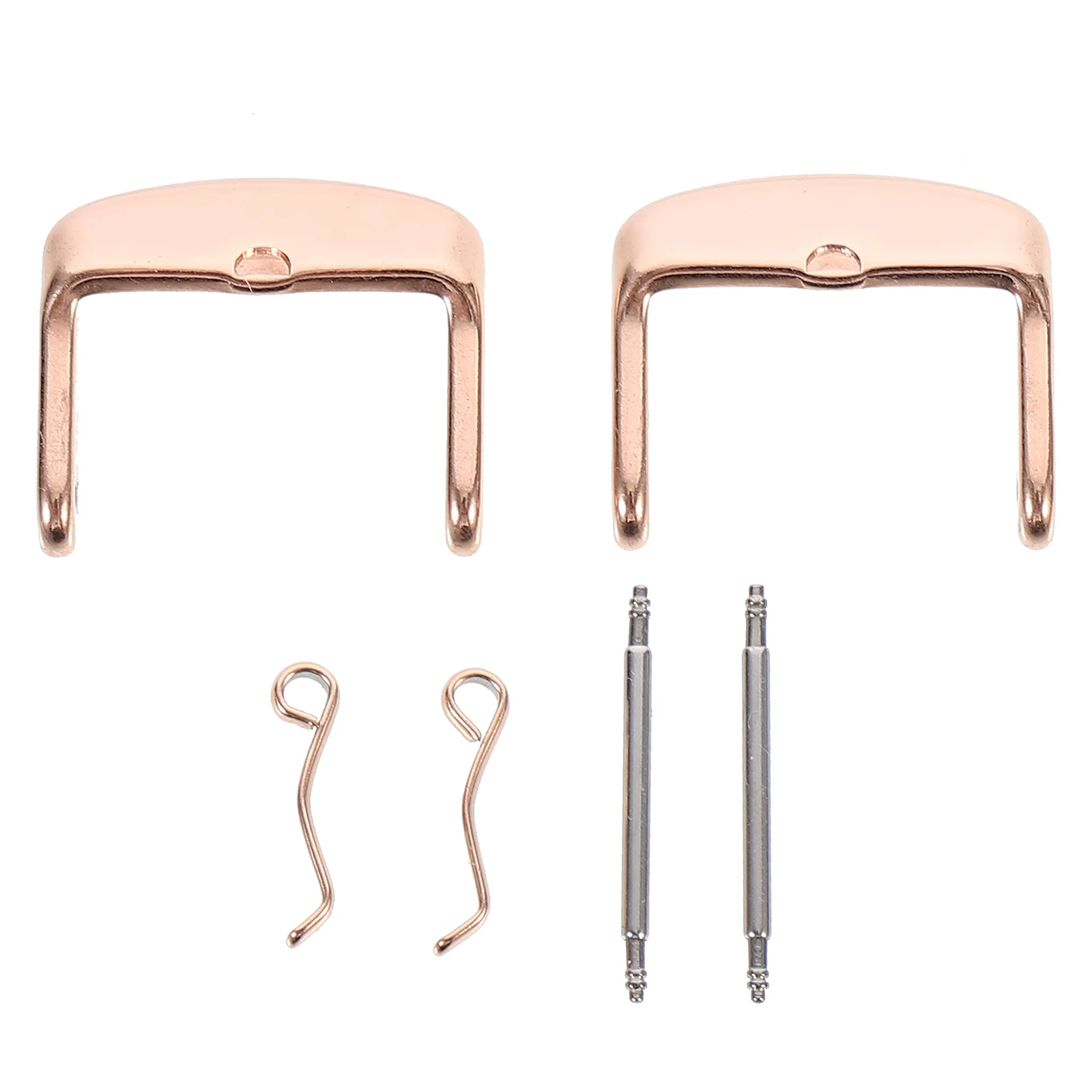 

2Pcs Watch Buckles Stainless Steel Simple Stylish Strap Buckle Replaceable Watch Accessories Set Creative Watchband Buckles