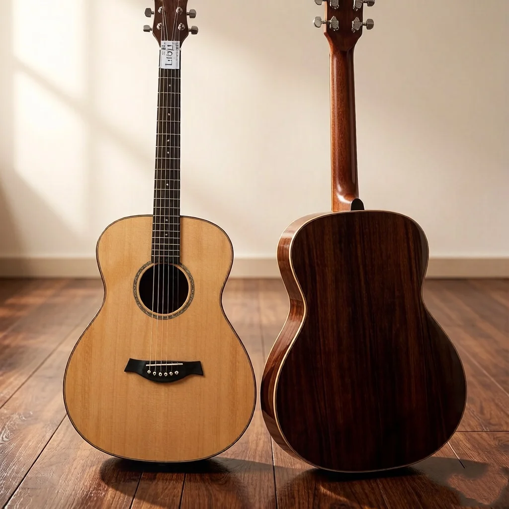 

H661 38 Inch Acoustic Guitar Solid Spruce Top Mahogany Body Blemish Stock Kids Beginner Instrument