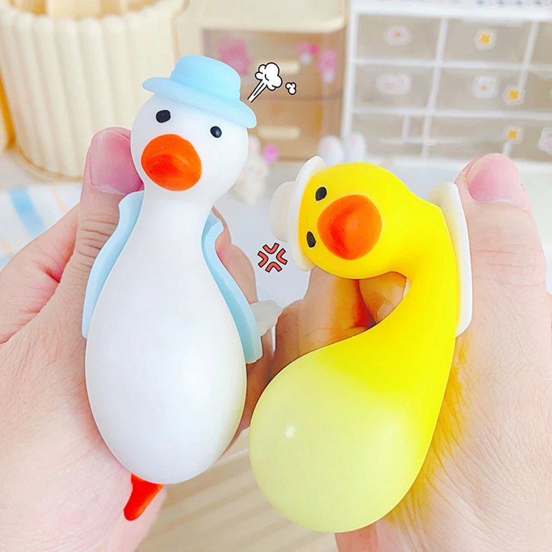 Duck Shape Slow Rising Squeeze Toy Cartoon Animal Slow Rebound Toy Anti-stress Rebound Ball Stress Relief Toy Birthday Gift