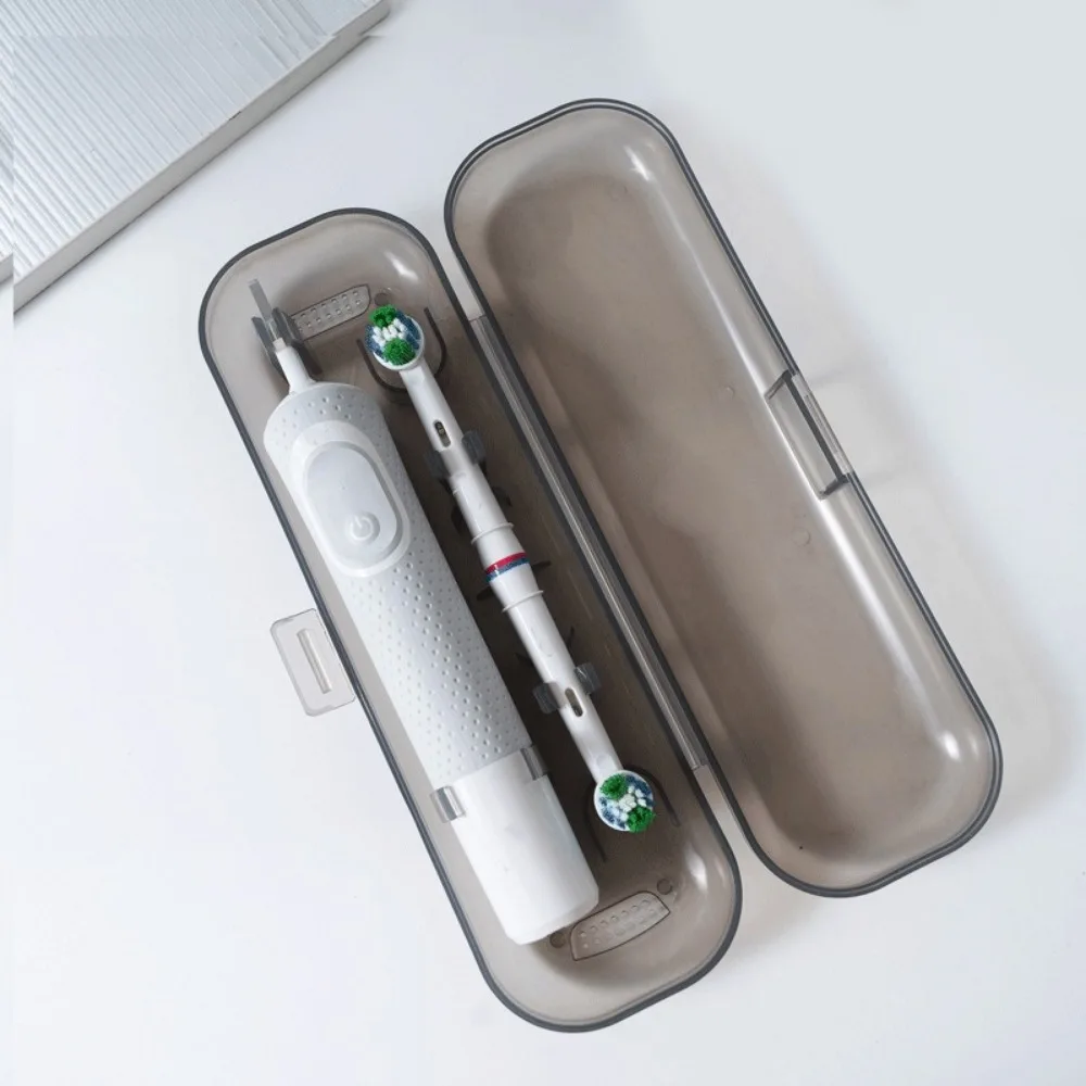 Plastic Electric Toothbrush Case Lightweight Moisture-proof Toothbrush Storage Box Dust-proof Electric Toothbrush Organizer