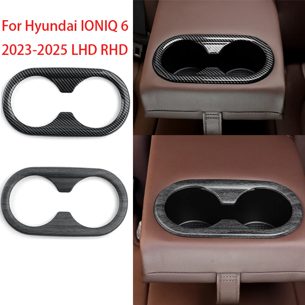 

Декоративная накладка на рамку заднего подстаканника для Hyundai IONIQ 6 2023 2024 2025 (левый и правый руль), аксессуар для интерьера автомобиля