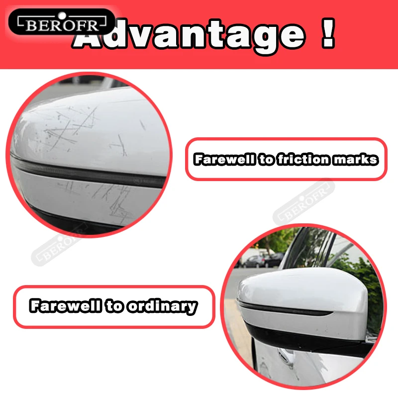 2pcs/set Car Horns Rearview Mirror Cover For Tesla MODEL 3 2019 Left Hand Drive Mirror Cover