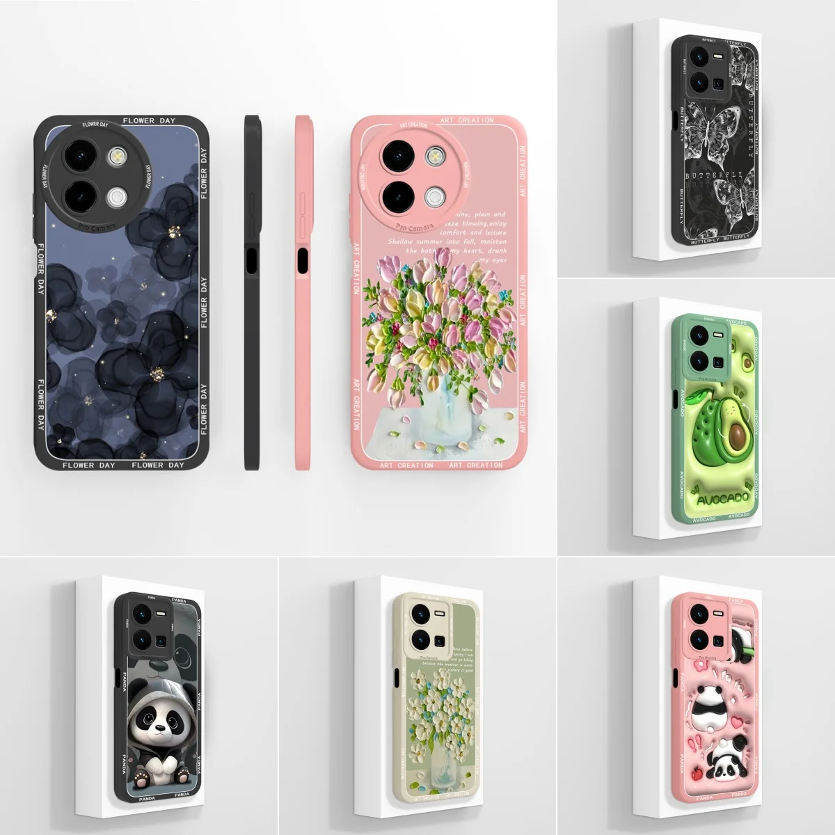 For Vivo Y38 Y36 Y35 Phone Case Floral Coque Anti Scratch Soft Silicone Funda For VivoY36 4G Cover Y 38 Cases VivoY35 4G Carcas