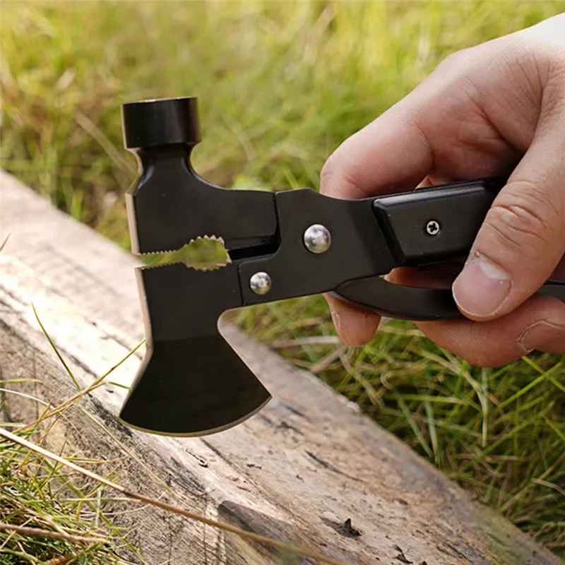 多機能ファイヤーハンマー,ポータブル,折りたたみ,ネイルハンマー,壊れた窓,車の生活のための節約ツール