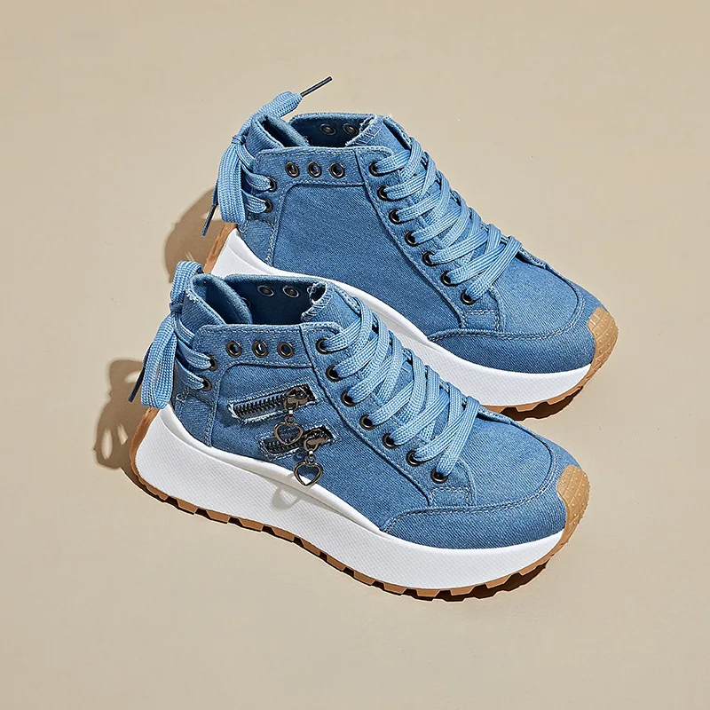 

2025 Hot Selling Version of The New Pops Shoes Female Summer Students Thick Bottom Heightening Casual Shoes Breathable Fashion