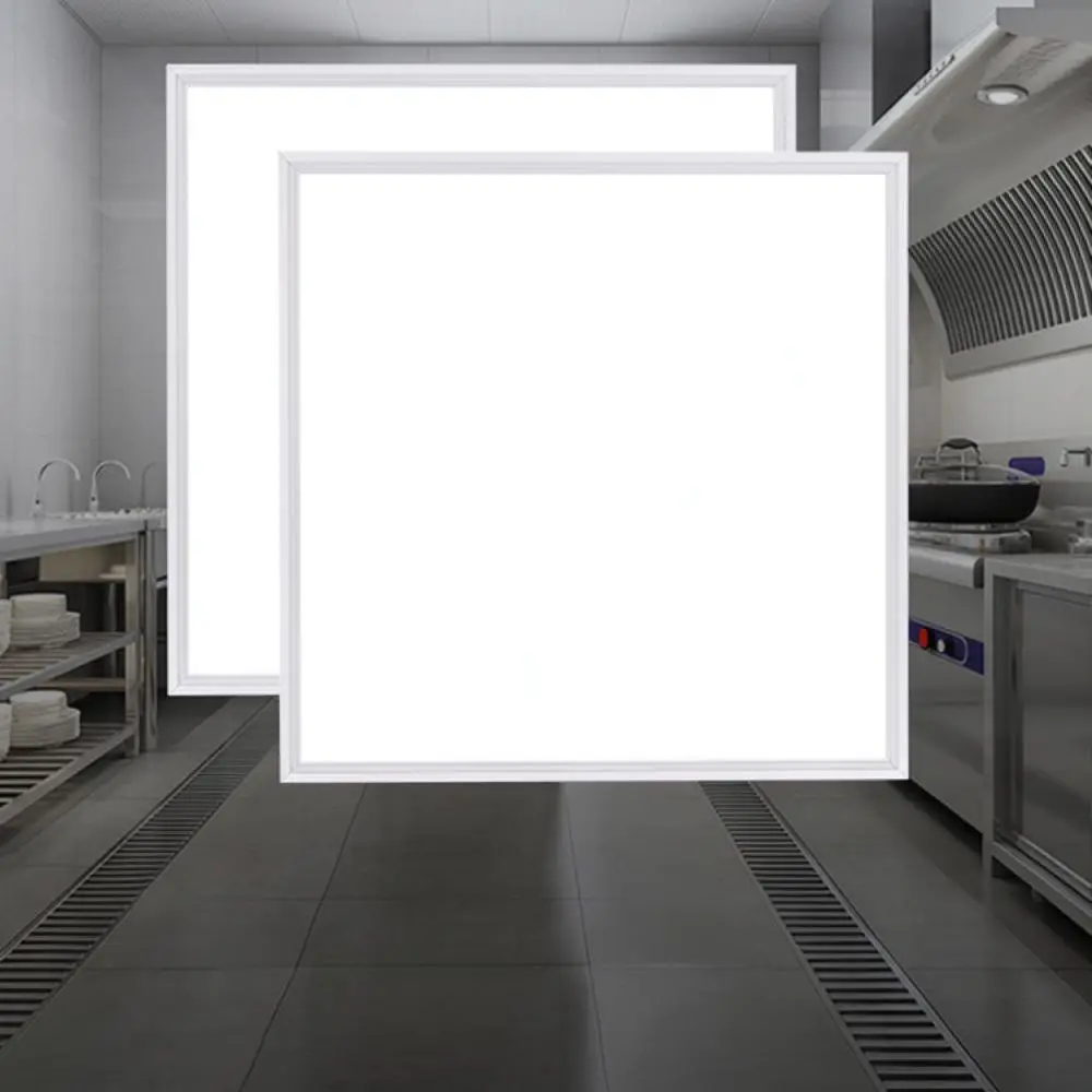 Ultra Thin LED Panel Light For Office Kitchen Bathroom Recessed Aluminum Flush Ceiling Lamp Professional Lighting