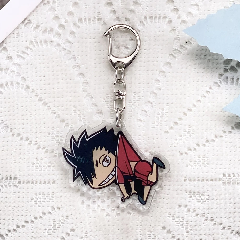 1/10PCS Anime Characters Haikyuu!! Acrylic Keychain Accessories Keyrings Friends Gifts Funny​ Bag Charms Cute​ Backpack Pendant image 4