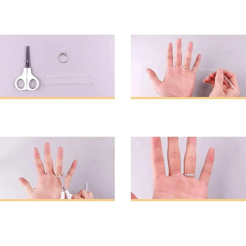 Clip-on Ring Size Adjuster 16pcs Spiral Ring Size Adjusters Jewelry Guards Anti-lost Reducers Tighteners for Any Rings Durable