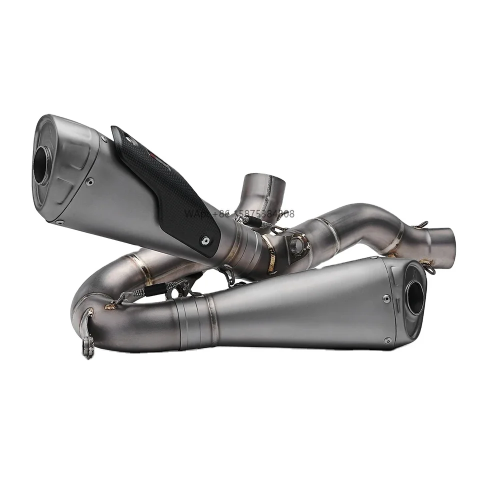 

Duca Panigale V4/Streetfighter V4 Motorcycle Exhaust System Modification Full Titanium AK Dual Muffler V4/V4S/R 2025- NlkHanm