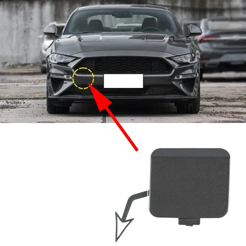 自動フロントバンパー牽引フックキャップ牽引アイカバーフォードマスタング 2018 2019 2020用
