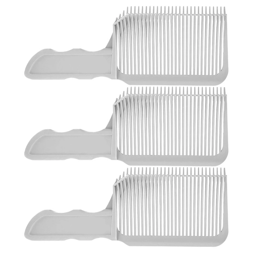 

3Pcs Professional Flat Top Clipper Comb Set Barber Fade Comb Haircut Fade Tool Hairdresser Positioning Combs Blending Salon