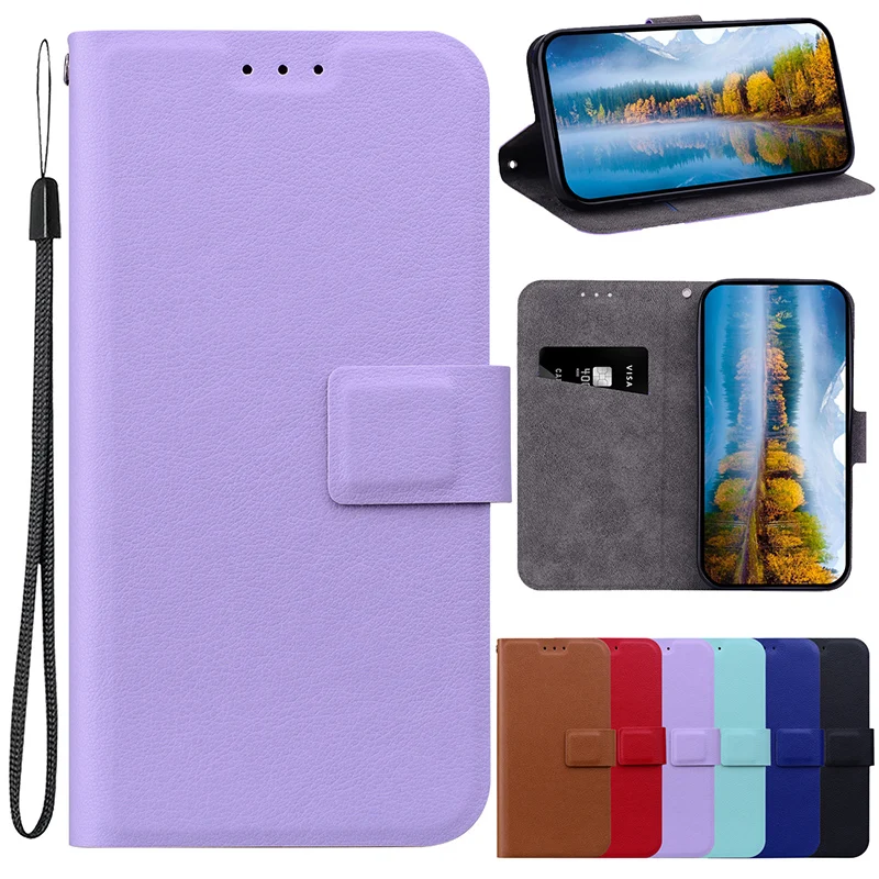 

Магнитный кожаный флип-чехол для телефона Xiaomi Poco M6 PRO M4 M7 Pro 5G 4G M3 Pro m2 Pro, классический чехол-кошелек-подставка