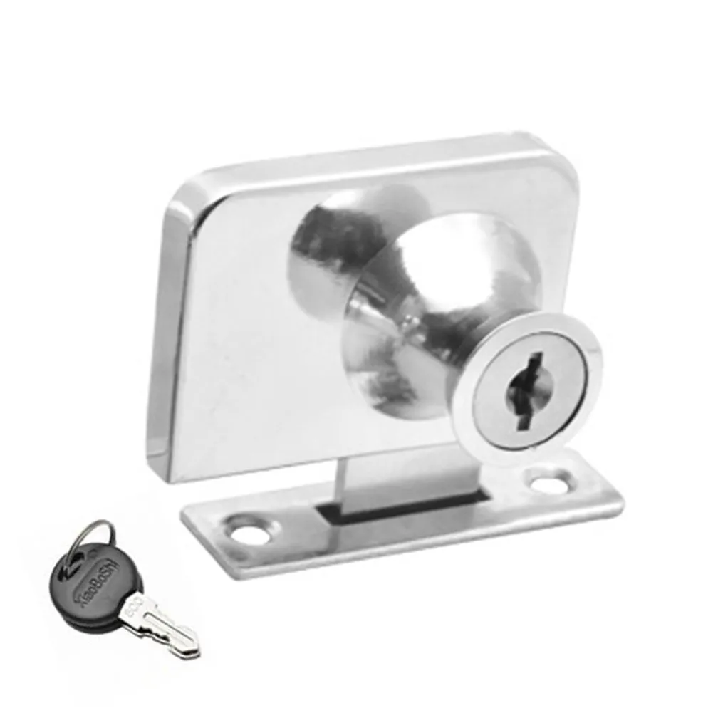 Wine Cabinet Locks Door Lock Home Kit Metal 1 Pc Display For 5-8mm Glass Set Showcase Sliding Glass Zinc Alloy