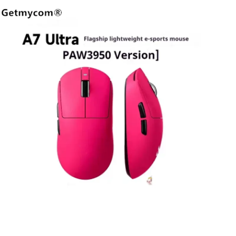 for MCHOSE A7 Ultra Lightweight Wireless Bluetooth Mouse  Gaming And Office 3-Mode Professional Electronic Laptop Mouse Paw3395