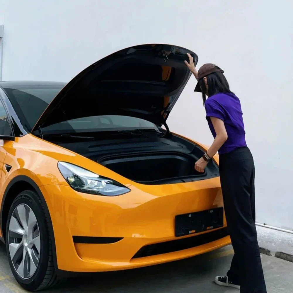 Platinum Energy Orange Car Sticker Wrap Vinyl Film Color Change PET Bubble Free Film PVC Decal Car Accessories Interior Exterior