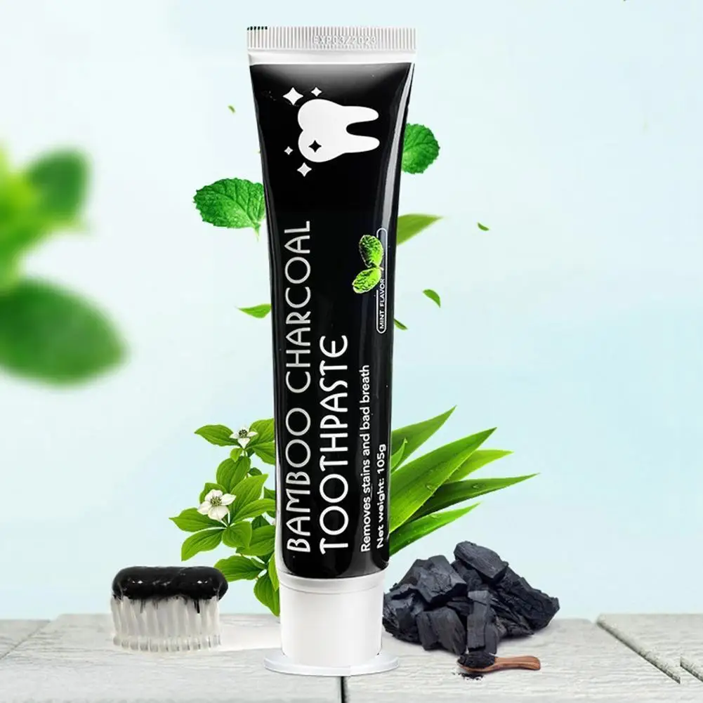 Bamboo Black Toothpaste Teeth Whitening Deep Clean The Care Charcoal Whitening Teeth Products Toothpaste All-purpose Black H9N7