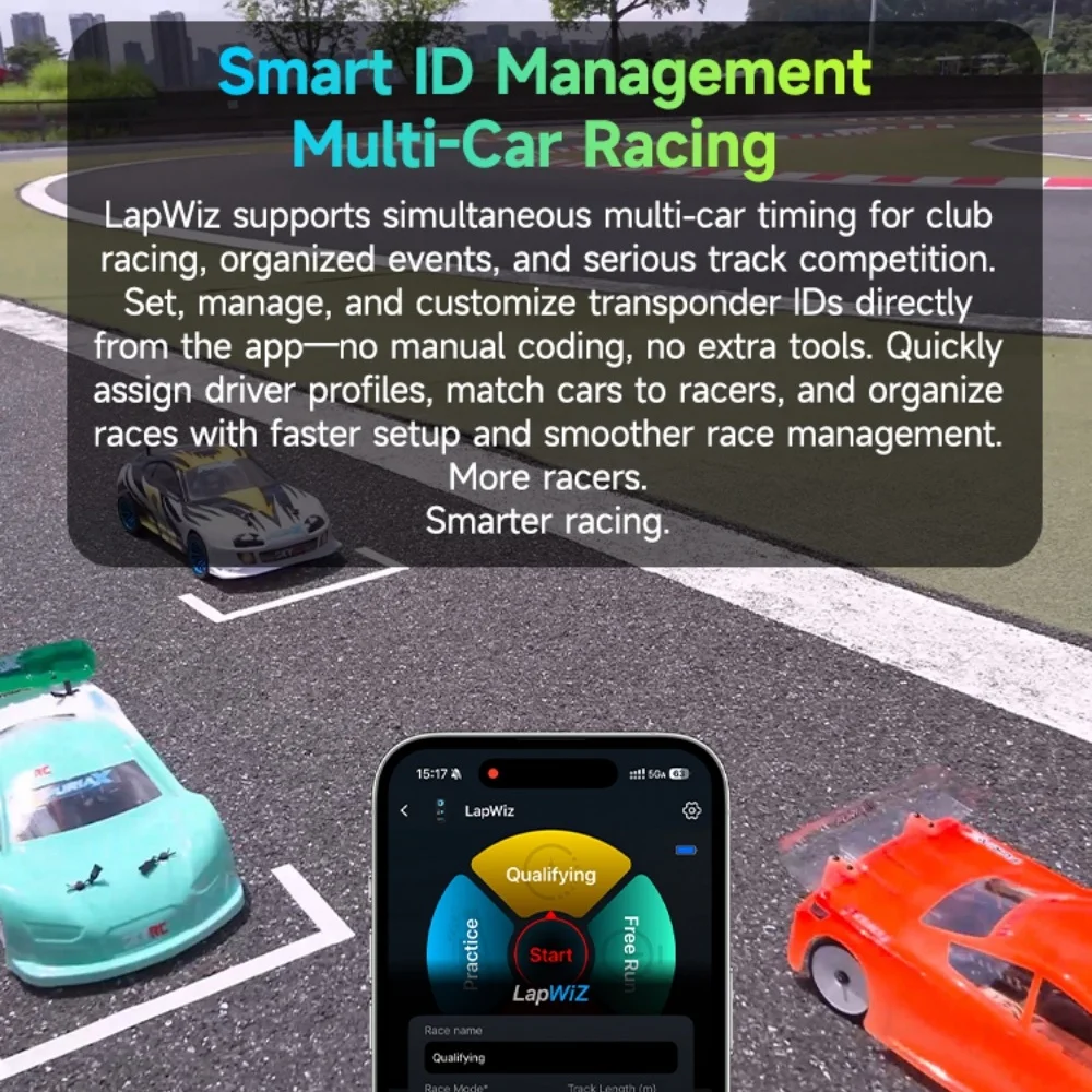 SKYRC LapWiz IR RC Lap Timer Multi-Car ID Mgmt Screen Cast OTA for Mini-Z 1/10 RC Racing