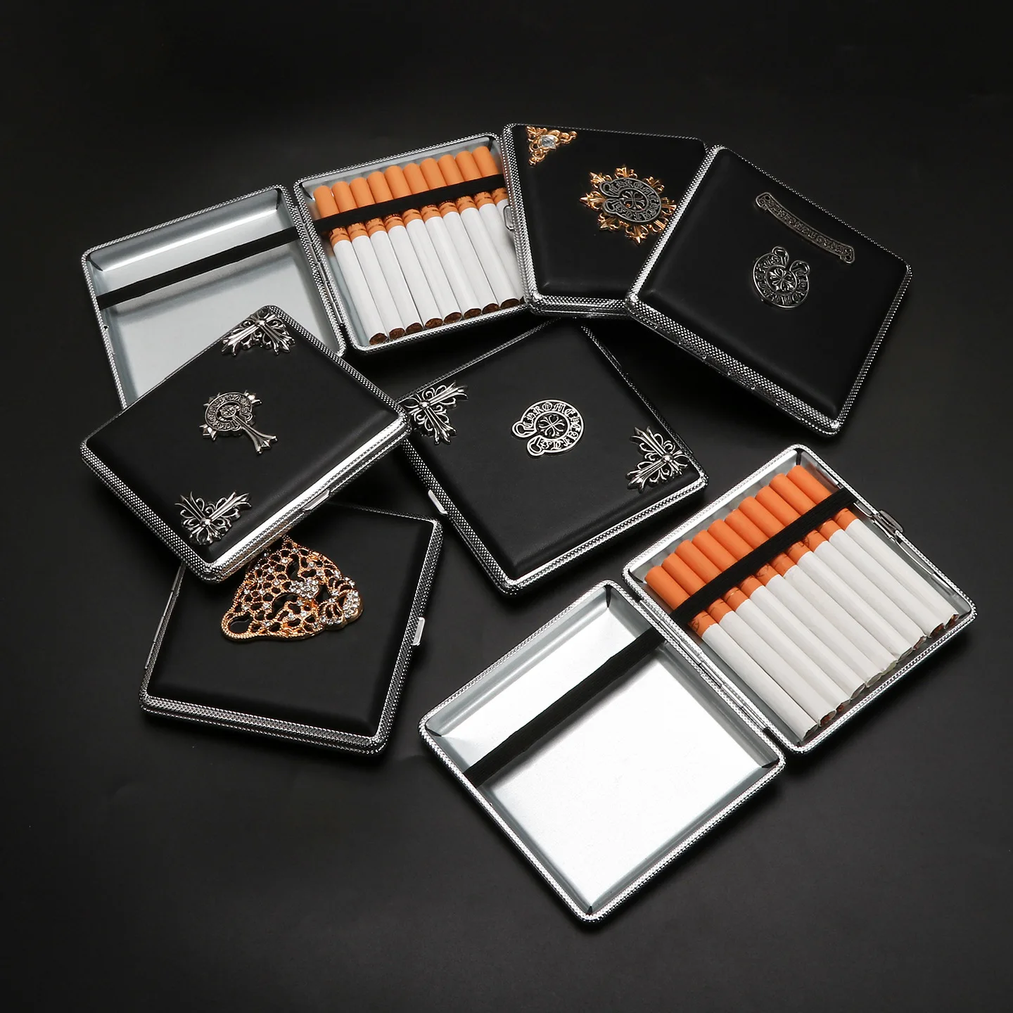 

20-упак. креативная коробка для сигарет своими руками, портативная ретро-коробка для сигарет, устойчивая к давлению, аксессуары для сигарет, мужской подарок