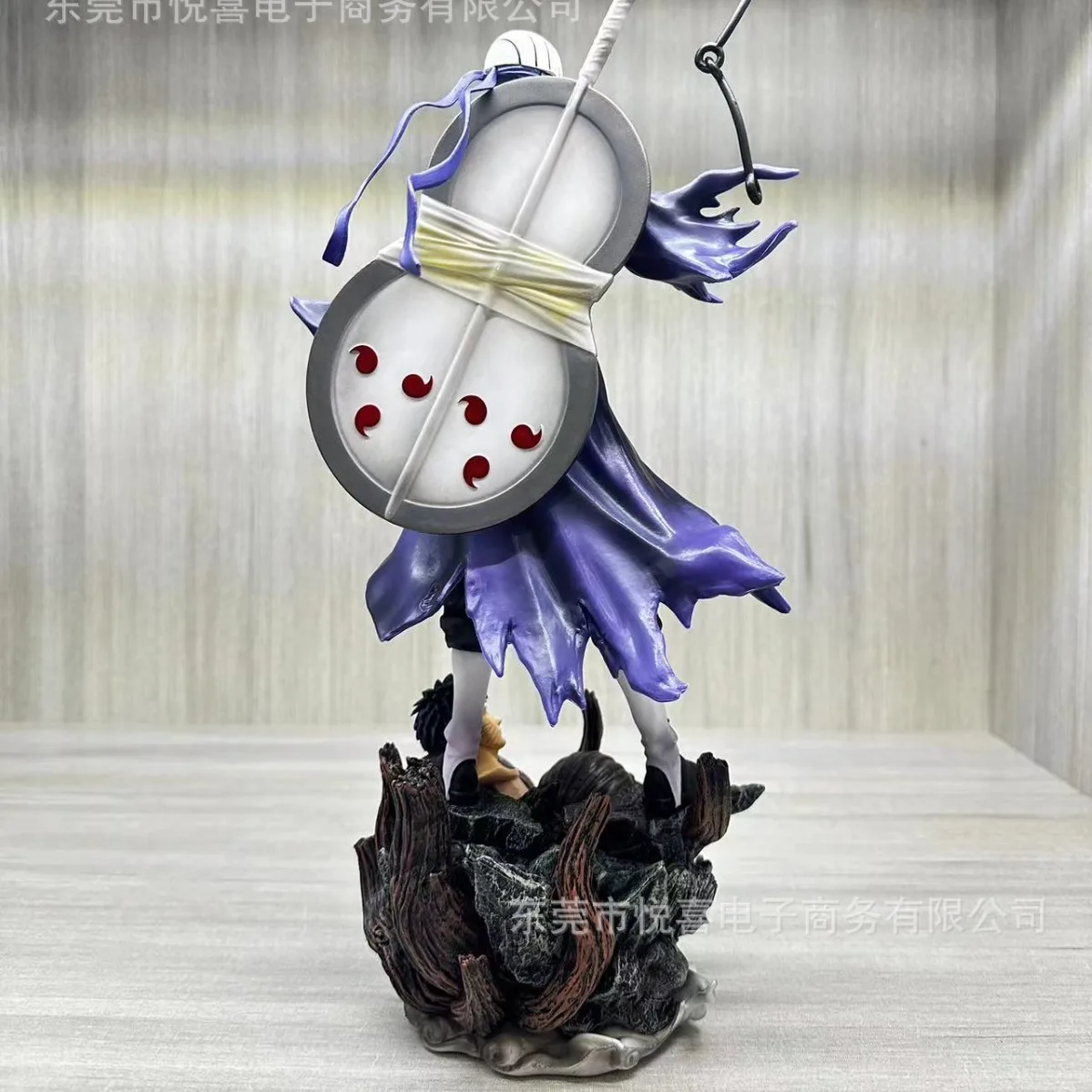 2026Popular New Product Naruto Figurine Standing Posture Giant Wave Uchiha Dual Head Anime Model Desktop Decoration Ornament Gif