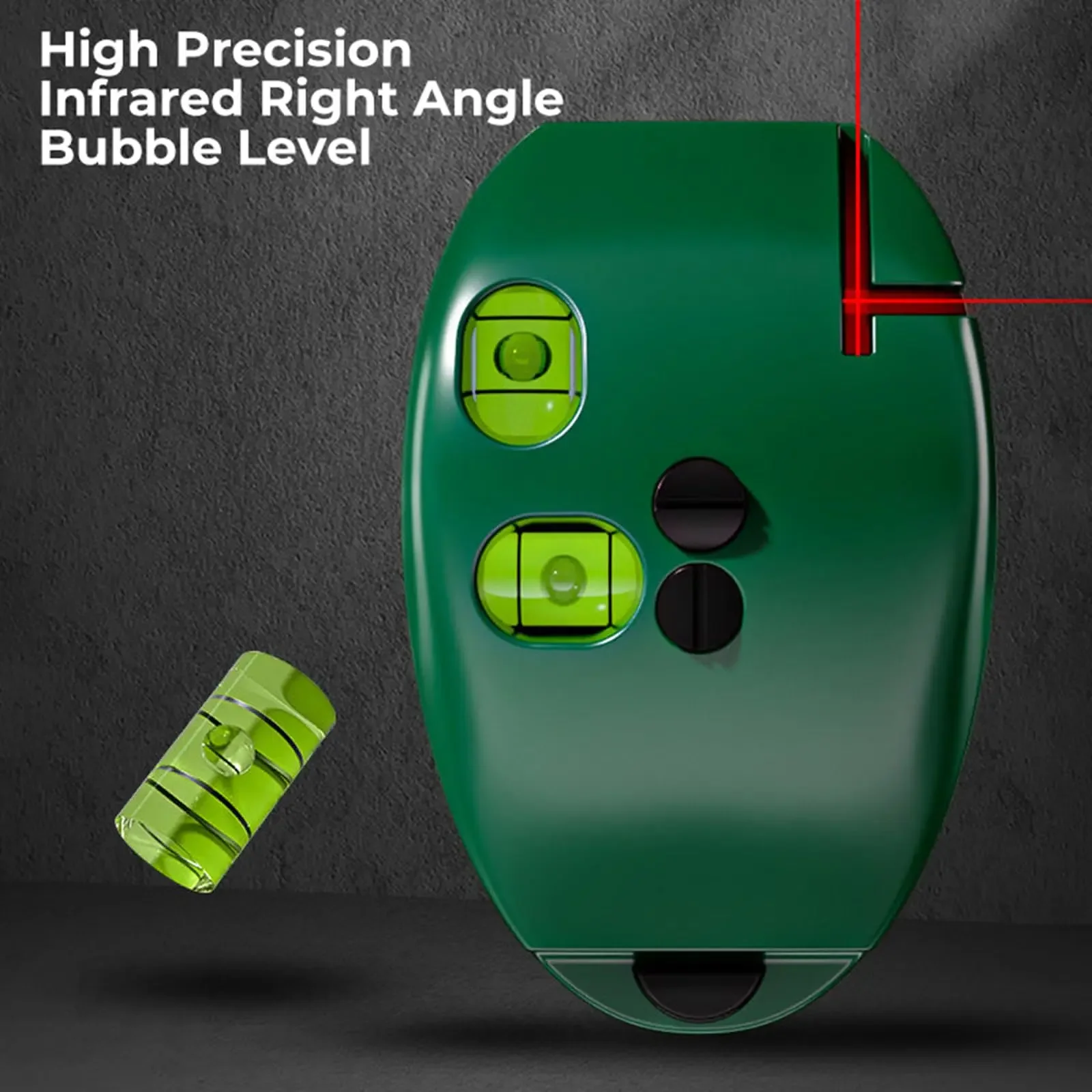 1PCS 90 Degree Laser Level Red & Green Beam Auto Level Portable Building Layout Tool
