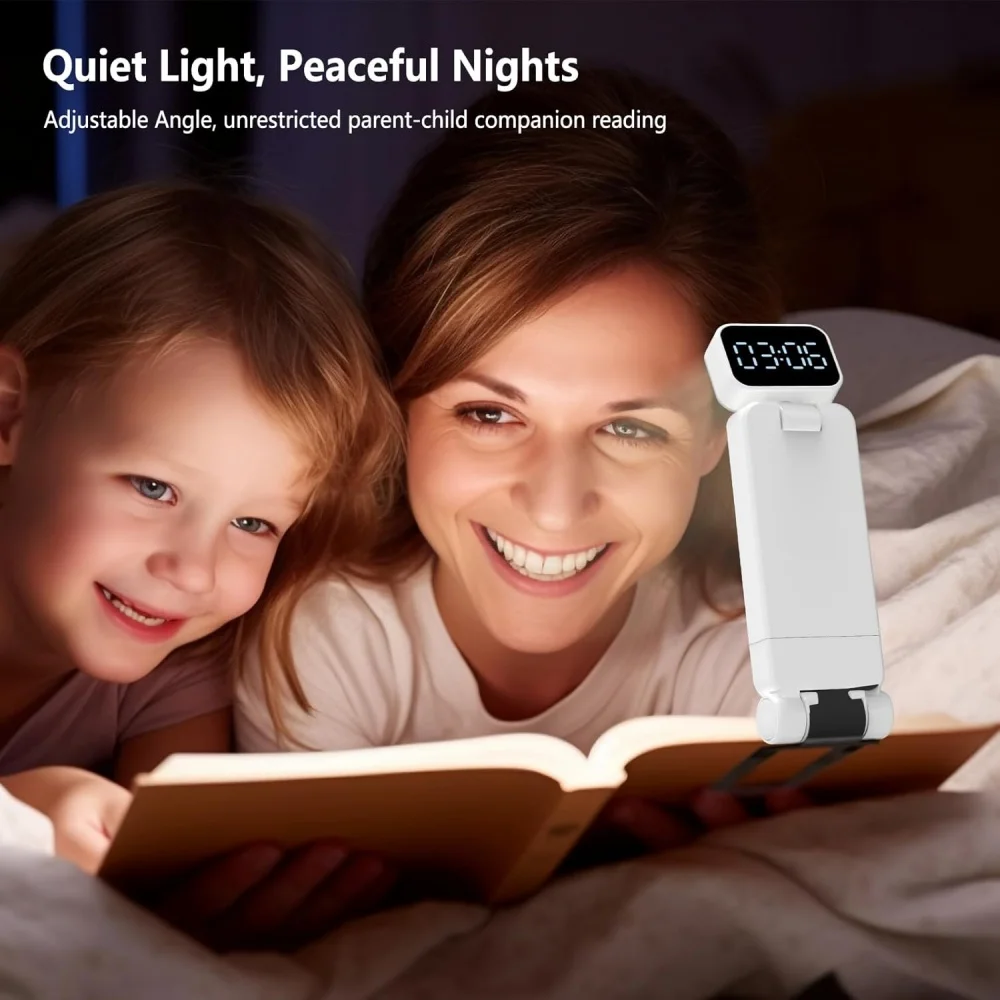 Portable Book Light LED Time 3-Color Lighting Mode Rechargeable Reading Lights Book Lamp Bedroom Night Light Reading Read Lamp