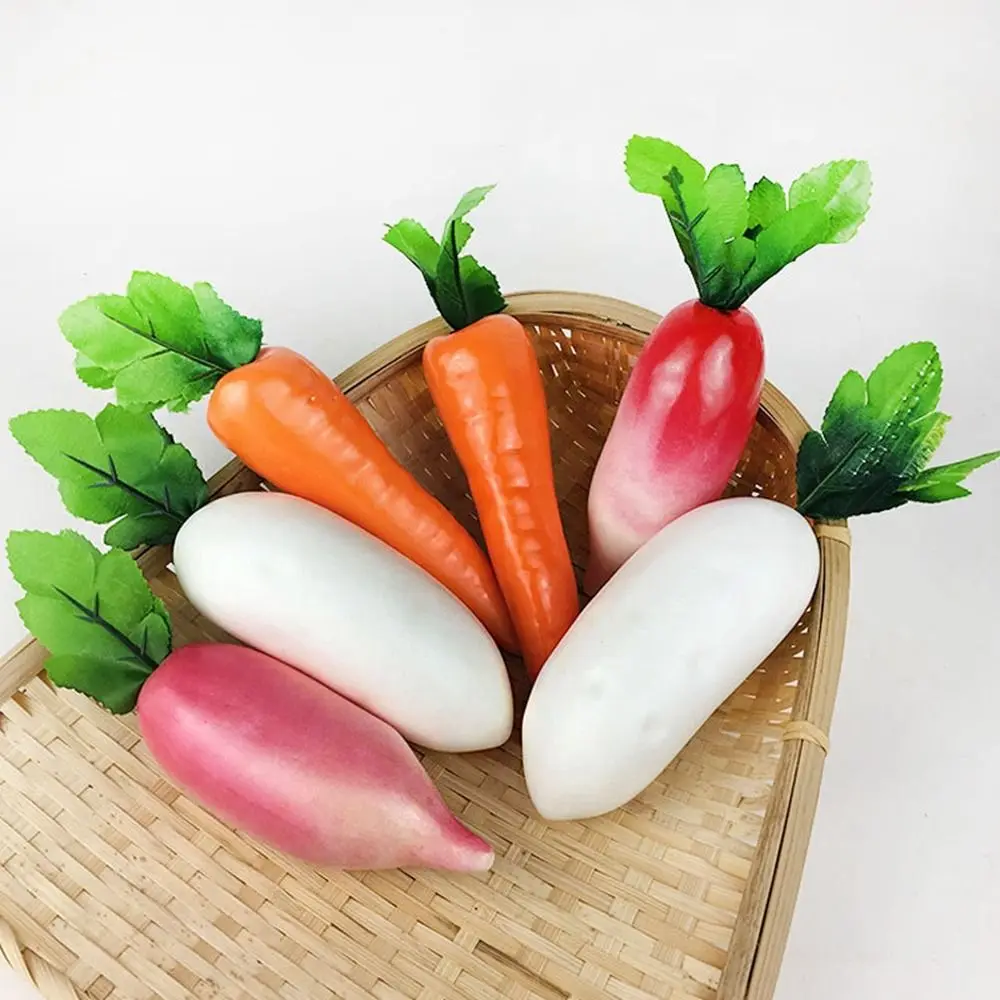 

Creative Artificial Simulated Foam Carrot Durable DIY Carrot Model 3D Fake Vegetable Props Home Decor