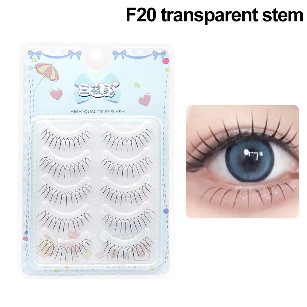 Valse Wimpers U-vorm Volledige Strip Wimpers Piekerige Wimpers Natuurlijke Look Nep Wimpers Voor Vrouw Zwarte Valse Wimpers