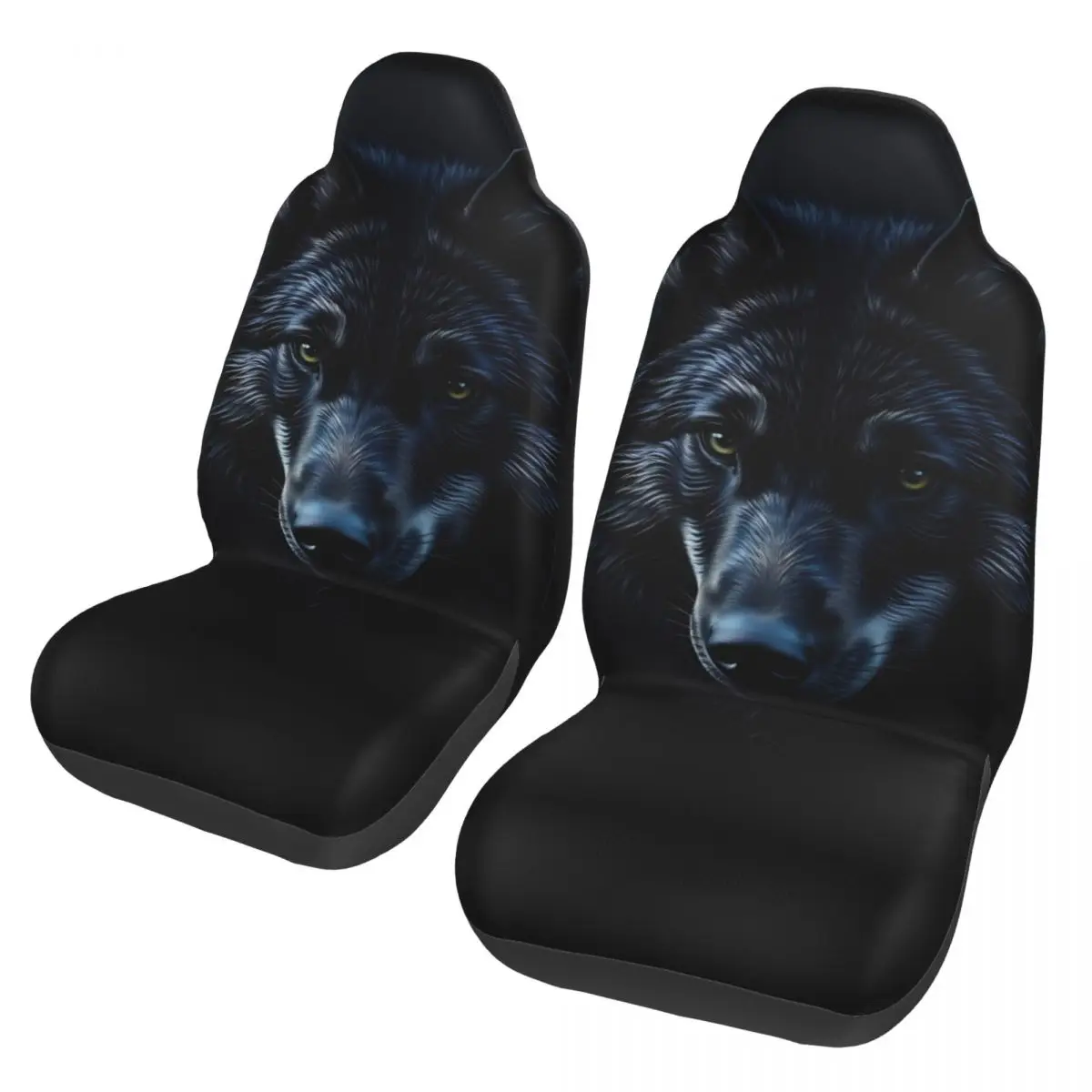 Animal Wild Wolf Universal Car Seat Cover Auto Interior For SUV Car Seat Cushion Polyester Car Accessories