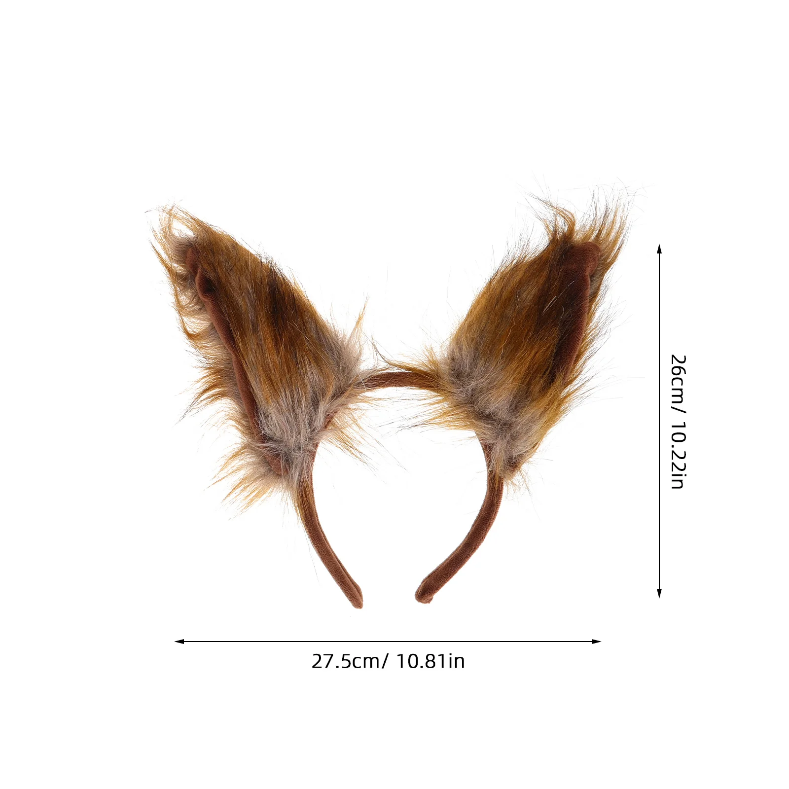 Sztuczne uszy i ogon lisa, realistyczne akcesoria do kostiumów zwierzęcych, na Halloween, cosplay i imprezy kostiumowe, sztuczne uszy lisa.