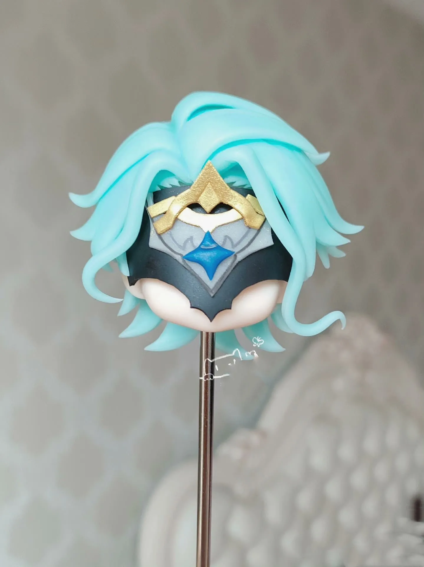 Genshin Impact  Dottore Ob11 Ob22 Ob24 Gsc BJD Hair Shell  Detachable Wig and Mask Handmade Doll Accessories  Anime  Toy Kids