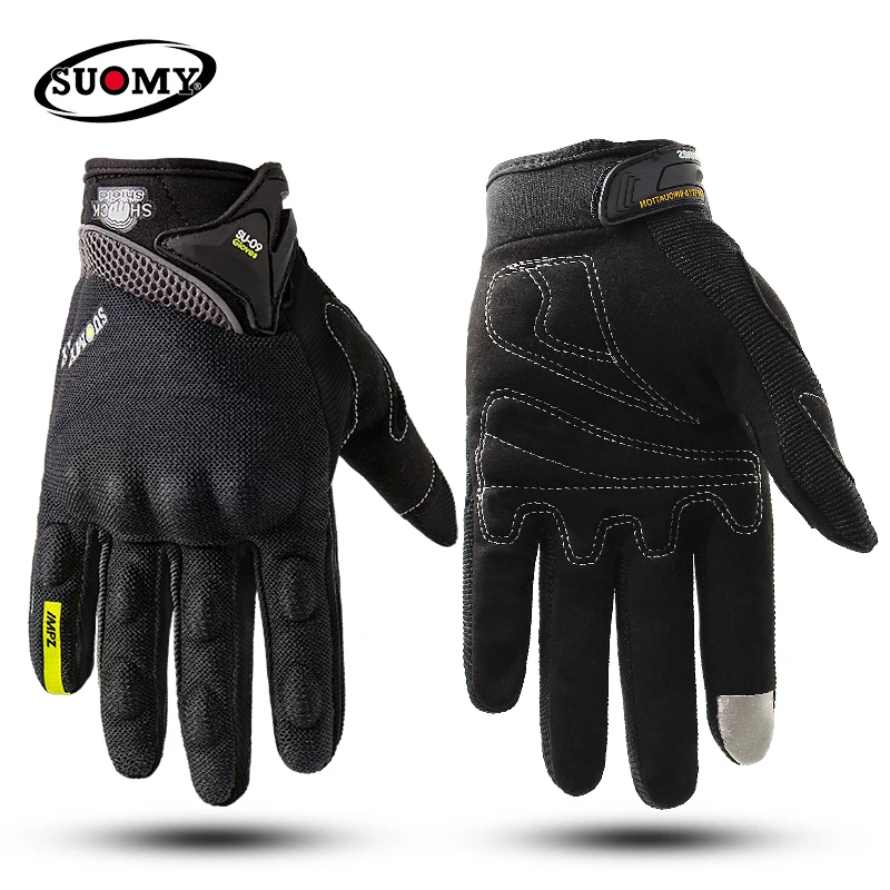 SUOMY Motorrad Reiten Handschuhe Moto Handschuhe Volle Finger Motocross Luvas Da Moto Motorrad Handschuhe Guantes Motociclista, мото перчатки,