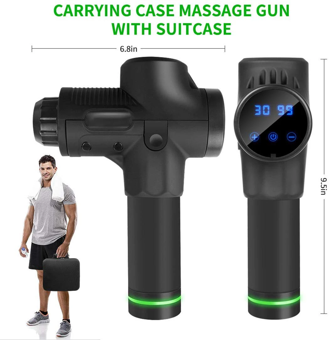 Wireless brushless electric, deep tissue blow massage gun, mini back and neck vibration massage products