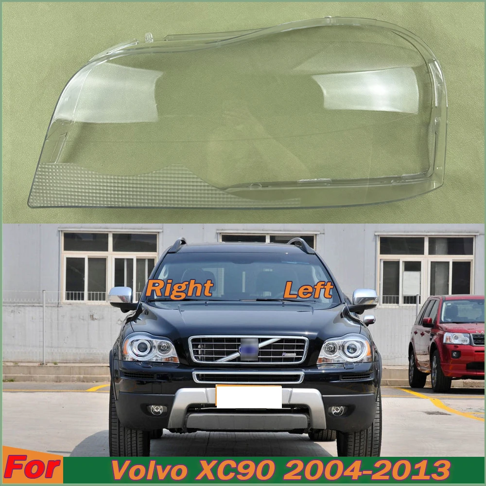 

For Volvo XC90 2004-2013 Front Headlight Cover Transparent Lamp Shade Headlamp Shell Lens Plexiglass Replace Original Lampshade