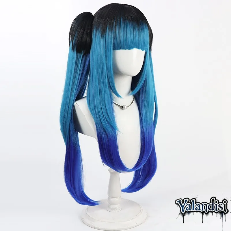Yalandisi& The Hundred Line: Last Defense Academy Cosplay Wig Halloween Party Prop Synthetic Hair Heat Resistant Fiber+Wig Cap