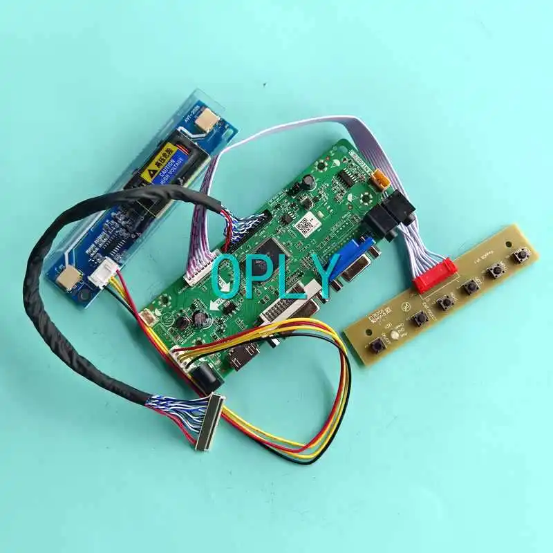 LCD Display Panel Driver Controller Board Fit LM200WD1 LTM200KT03 VGA DVI HDMI-Compatible 30 Pin LVDS DIY Kit 20