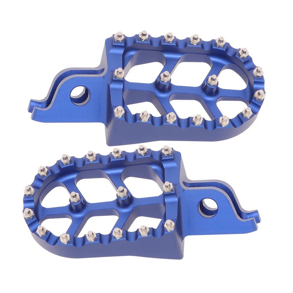 Motorcycle Blue Aluminum FootRest Footpegs Foot Pegs Pedals For HONDA CR125 CR250 CRF150R CRF250R CRF250X CRF450R CRF450X