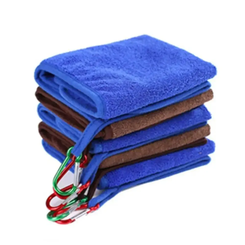 

3pcs Thickened Fishing Towel Quick-drying Non-stick Catching Fish Towel Absorbent Portable Towel with Carabiner Catching Fish