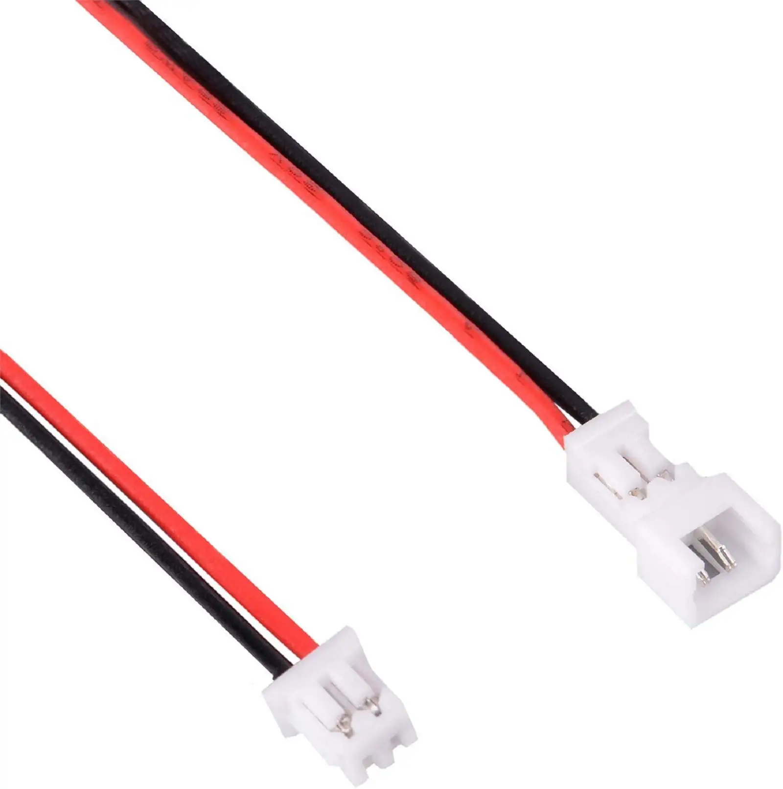 JST 1.25mm 2 Pin Micro Male Female Connector Plug with Red Black Wire Cable 80mm Terminal Wire Aerial Docking Extension Cable