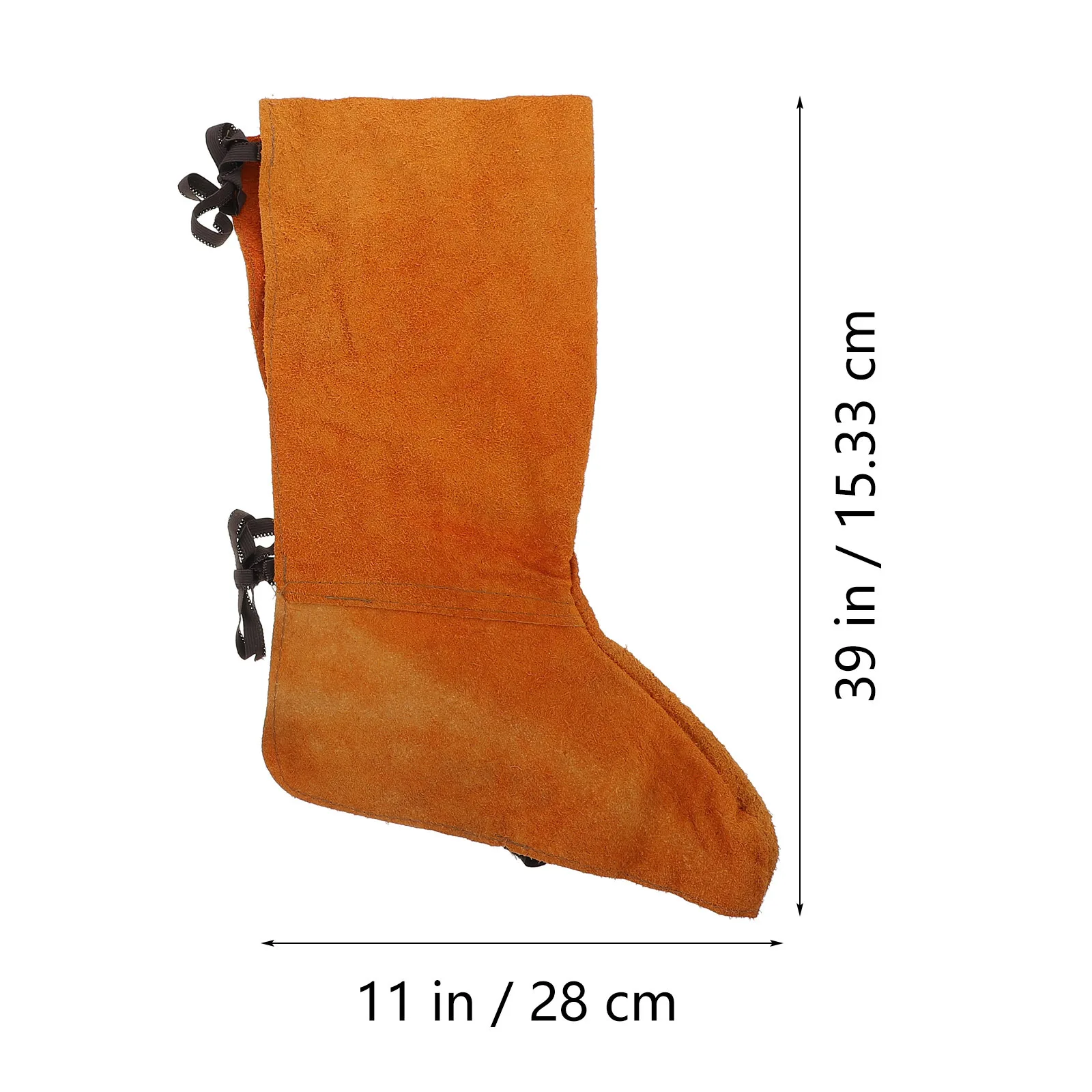 1Pair Welding Shoe Cover Heavy Duty Flame Resistant Foot Protector Anti Scald Abrasion Proof for Welding Jobs Portable Secure