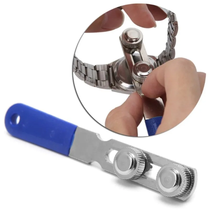 Watch Repair Kit Stainless Steel Adjustable Back Case Opener Cover Remover Screw for Watchmaker Open Battery Change Tool