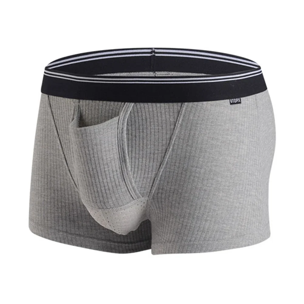 

Sexy Mens Cotton Breathable U Convex Underwears Shorts Pouch Underpants Trunk Simple Seamless Man Soft Shorts