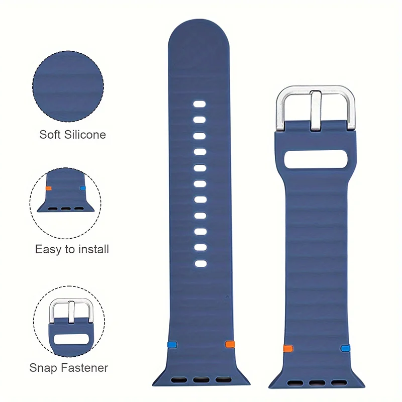 Sportarmbänder für Apple Watch Ultra2 Band 49 mm 45 mm 41 mm 44 mm 40 mm 42 46 mm Silikonarmbänder Apple Watch Serie 10 9 8 7 6 5 SE