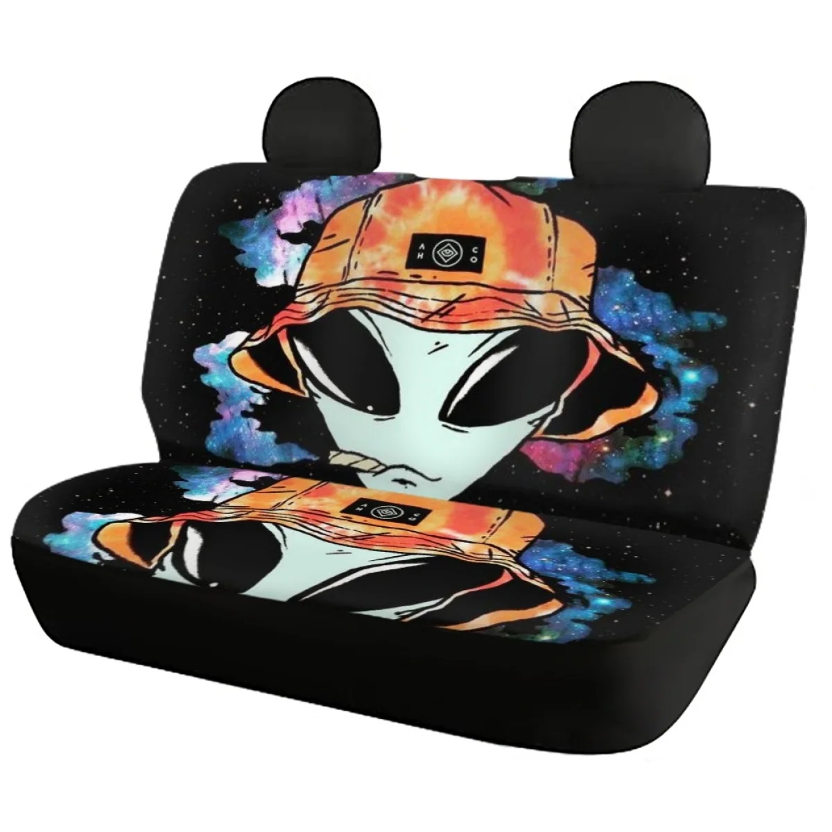 Cool Alien Universal Seat Covers for Car Full Set Heavy-Duty Nonslip Fit Most of Sedan Truck Easy Install Front/Rear Seat Cover