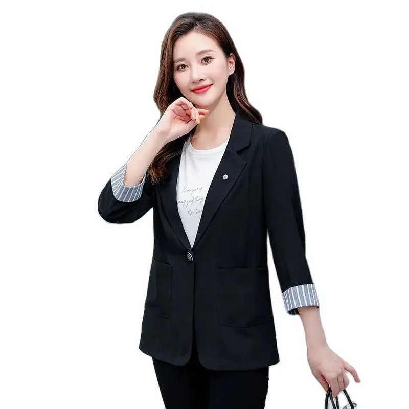 

2023 Spring Summer Chic and Elegant Blazer for Women New In Outerwear Casual Slim Korean Women's Jacket Female Blazer Fashion