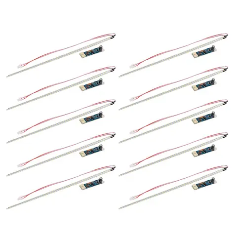 VOFUN-10X Kit striscia di retroilluminazione per luci a LED regolabili dimmerabili widescreen LCD da 15 pollici da 315 mm