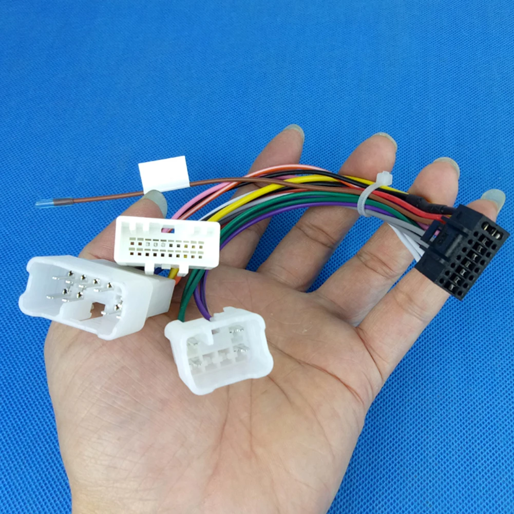 Car Radio Upgrade 16Pin Wiring Harness Auto Wiring Harness Connector Audio 12V 12V Voltage For Radio Installation