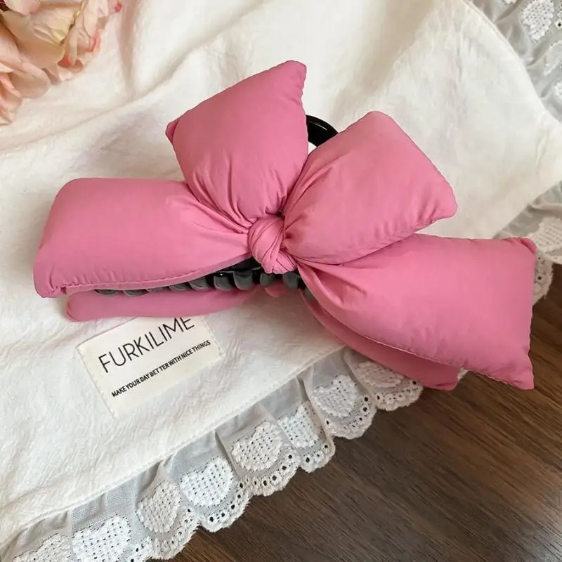 Dreidimensionale Schleifen-Prinzessinnen-Haarspange für Damen – Elegante Haarspange für den Hinterkopf, Haarklammer, Haifischclip – Detail 9