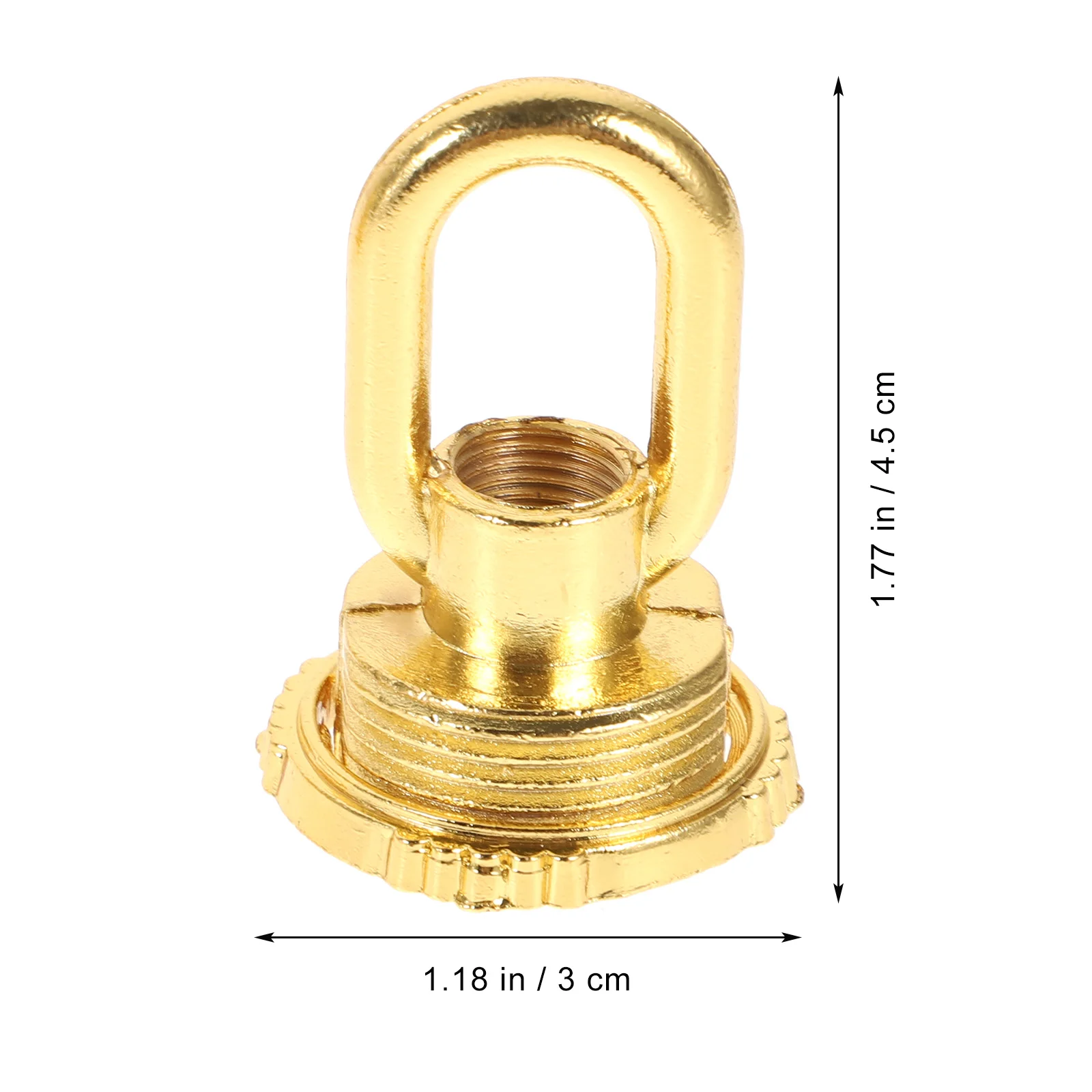 Lamp Nut Heavy Duty Ceiling Chandelier Hanging Ring Clothes Rack Hook Eye Plating